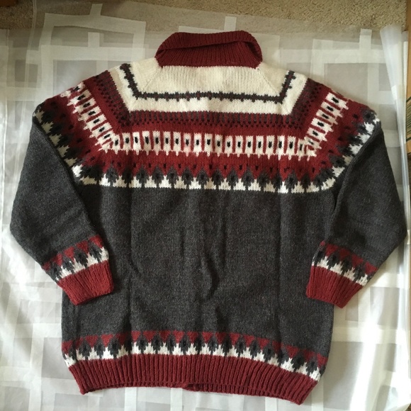 NWOT Alpaca Connection Button Up Cardigan Sweater Fair Isles. - Picture 4 of 4